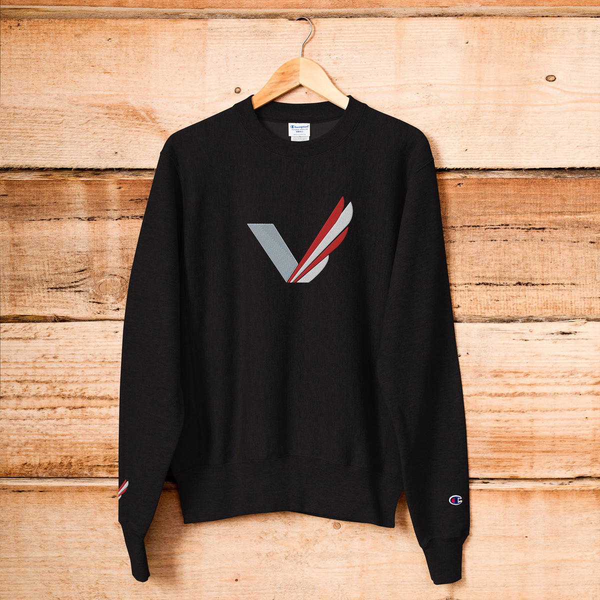 Logo V Champion Sweatshirt Embroidered